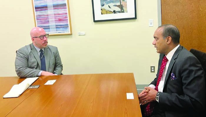 স্টেট ডিপার্টমেন্টের আঞ্চলিক পরিচালকের সাথে কনসাল জেনারেলের বৈঠক