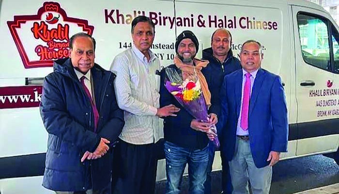 ব্রিটিশ কারি অ্যাওয়ার্ডপ্রাপ্ত শেফ খলিলের সংবর্ধনা