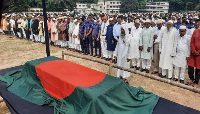 ঢাকা ও ঝিনাইদহে নূরে আলম সিদ্দিকীর জানাজা ও রাষ্ট্রীয় মর্যাদায় শ্রদ্ধা জ্ঞাপন
