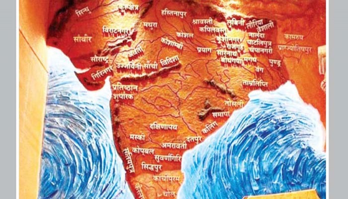 অখণ্ড ভারতের মানচিত্রের ম্যুরাল : ভারতকে খেসারত দিতে হবে