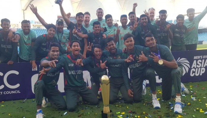 অনুর্ধ-১৯ এশিয়া কাপে বাংলাদেশ চ্যাম্পিয়ন
