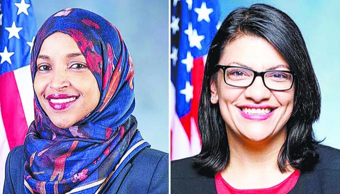 ইলহান ওমর ও রাশিদা তালিবকে হুমকি