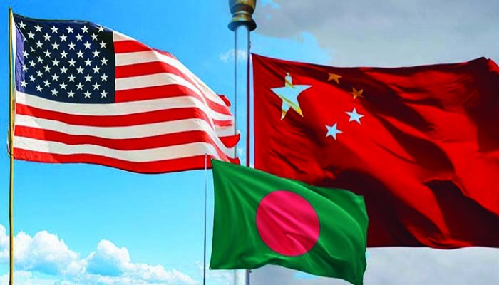 দুই পরাশক্তির মহড়ায় চাপে বাংলাদেশ