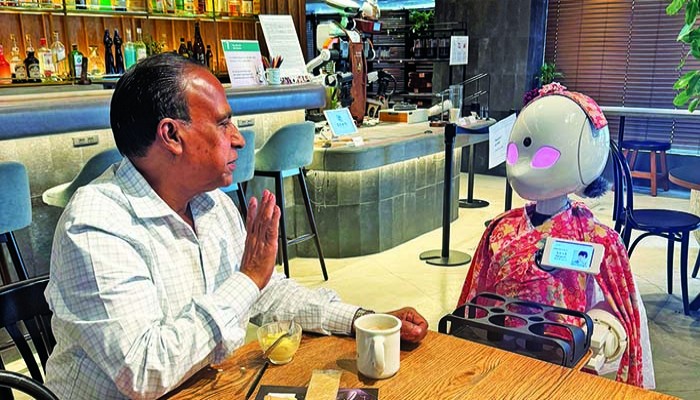 টোকিওর রোবোট রেস্টুরেন্টে ডিনার