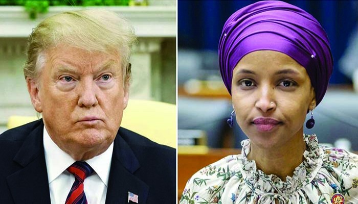 ইলহান ওমরের সম্পদ নিয়ে তদন্ত শুরুর ঘোষণা ট্রাম্পের