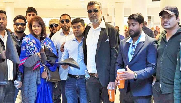 জেএফকেতে আ.লীগের বিক্ষোভ সমাবেশ